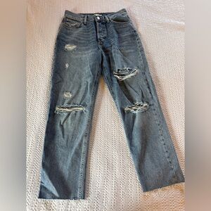 Forever 21 Blue Straight Leg Jeans size 26